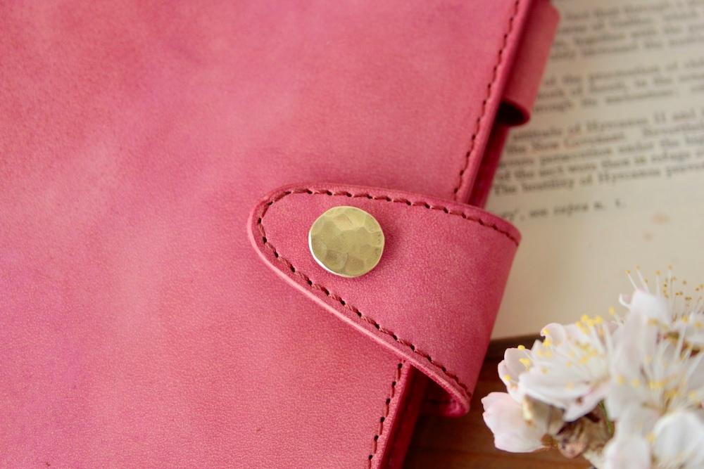 【サイズオーダー可能】ほぼ日手帳カバー（カズン用A5サイズ）/手染めサクラ　受注製作品 | 5枚目