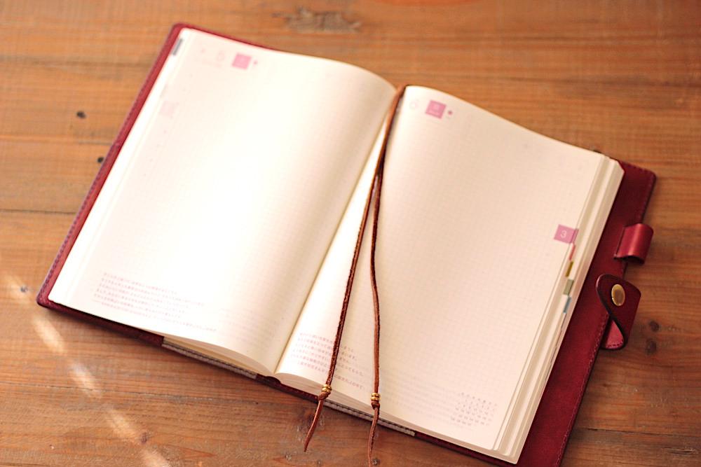 【サイズオーダー可能】ほぼ日手帳カバー（カズン用A5サイズ）/手染めサクラ　受注製作品 | 7枚目